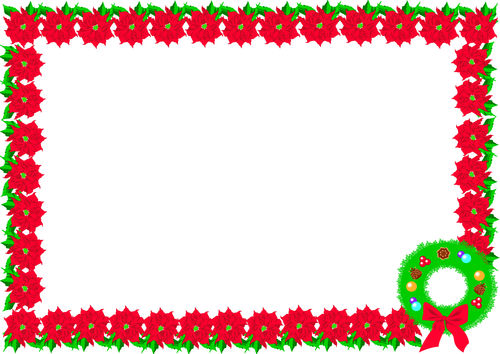 Christmas Day Themed Lined paper and Pageborders