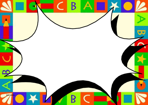 ABC's and Coral Reef Themed Printer Paper