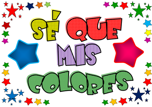 Stars Themed Colors in Spanish