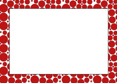 Pentagon, Percentage, Red Circles Printer Paper