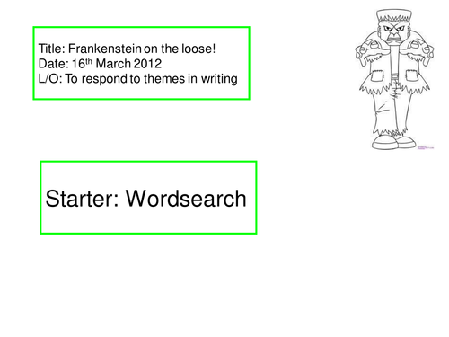 Article writing based off of Frankenstein | Teaching Resources