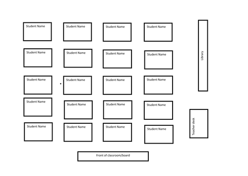 Blank seating plan | Teaching Resources