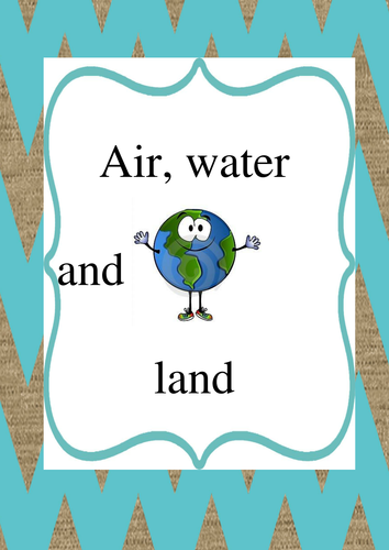 air, water and land
