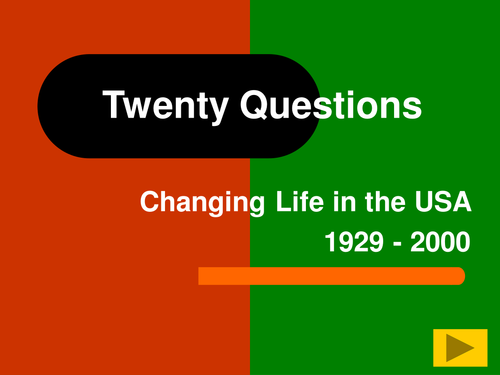 Changing Life USA 1929 - 2000