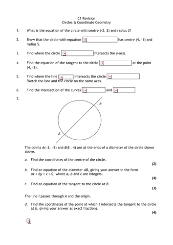 Circles and Coordinate Geometry