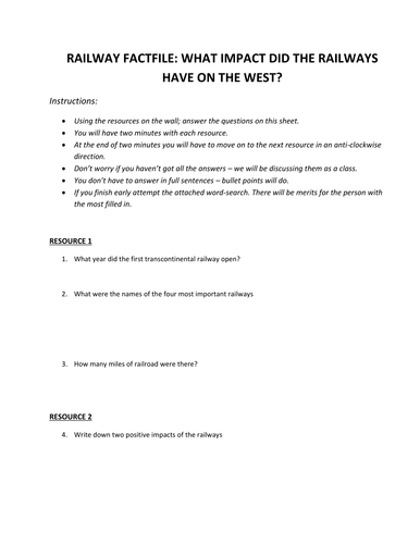 What was the impact of the railways?