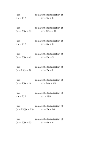 Loop Cards - factorizing loops