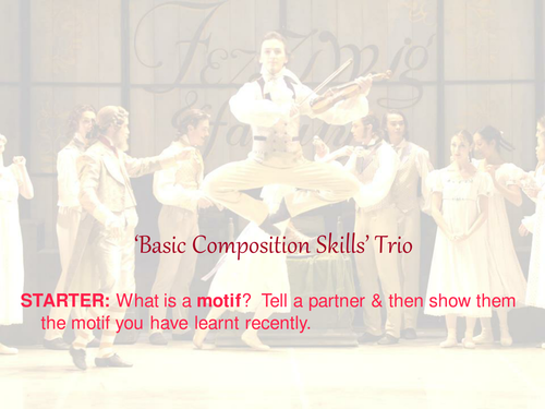 Dance Basic Composition Skills Scheme of Work