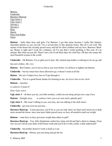 A version of Cinderella