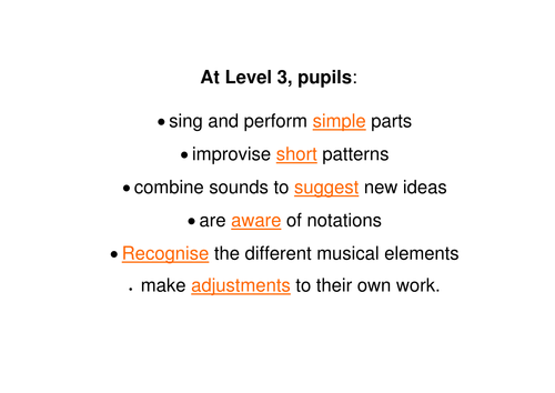 Levels and expectations