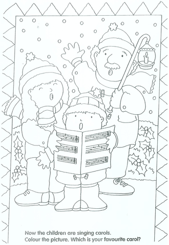 christmas colouring sheets