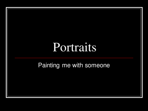 Portraying Relationships in a Painting