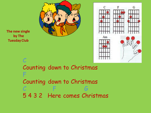 Song " Counting down to Christmas "