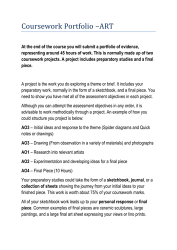Coursework Portfolio