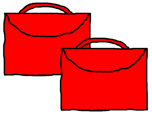 Pictures for making classroom notices - bookbags