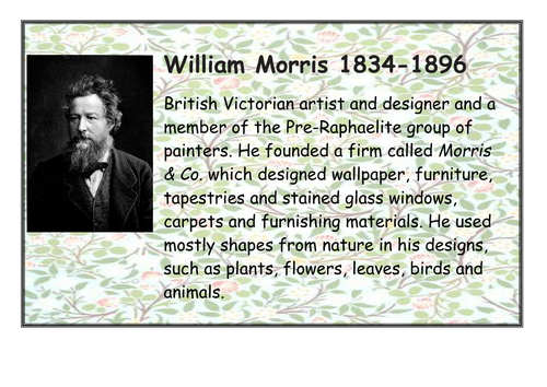 William Morris label & background information