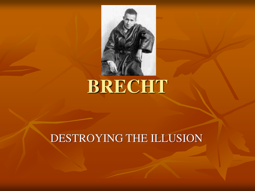 Introduction to Brecht Lesson - presented on PowerPoint