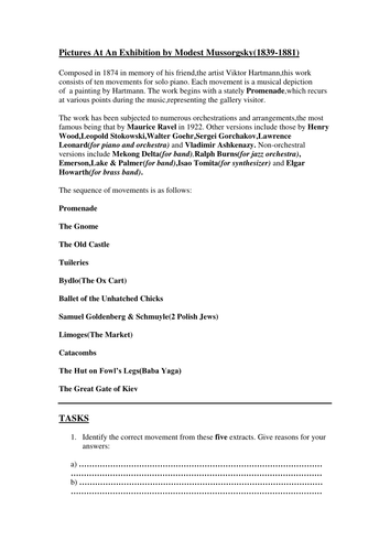 Mussorgsky-Pictures at an Exhibition