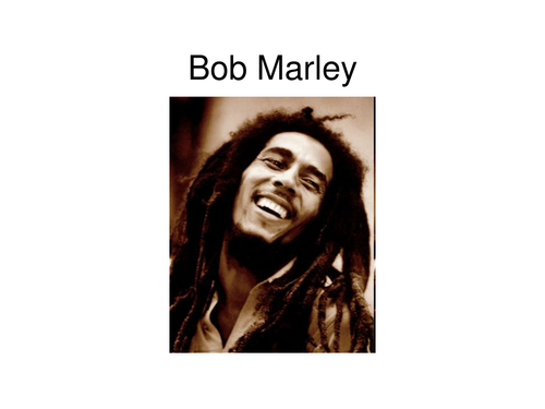 PowerPoint about Bob Marley/Reggae Music