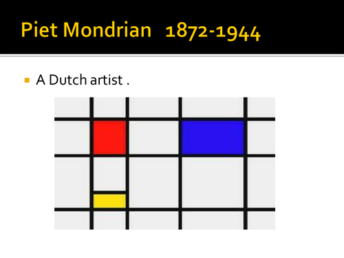Piet Mondrian PowerPoint