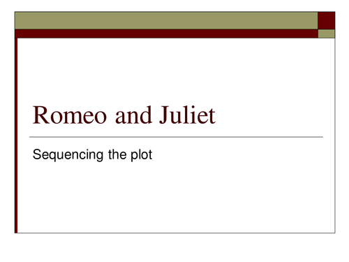 Romeo and Juliet pack + resources