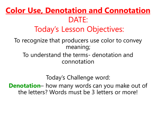 Presentational Devices Exam Preparation