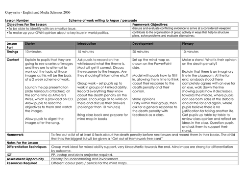 Death Penalty Persuasive Text