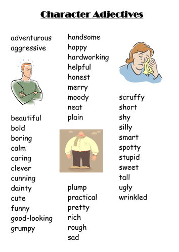 Aggettivi In Inglese Per Descrivere Il Carattere