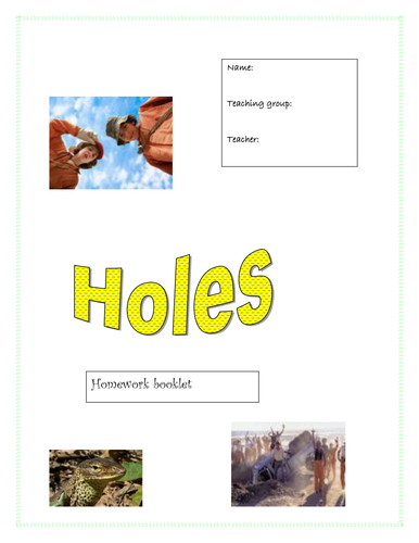 Holes activities by chapter image