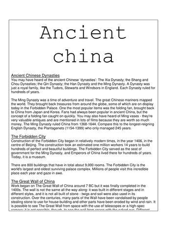 China topic