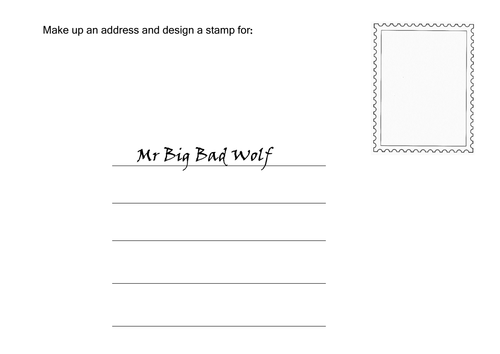 Creative Writing Character Envelopes
