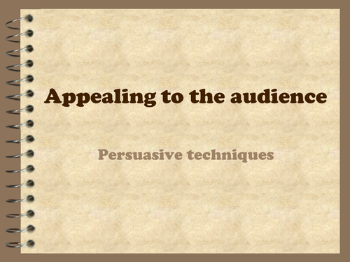 Persuasive techniques