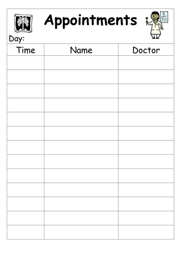 Role-play Hospital Templates