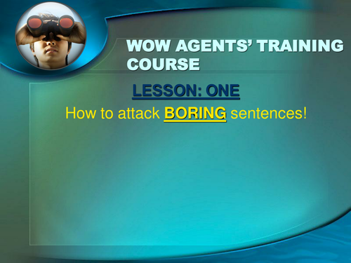 WOW AGENT - Defeating BORING SENTENCES