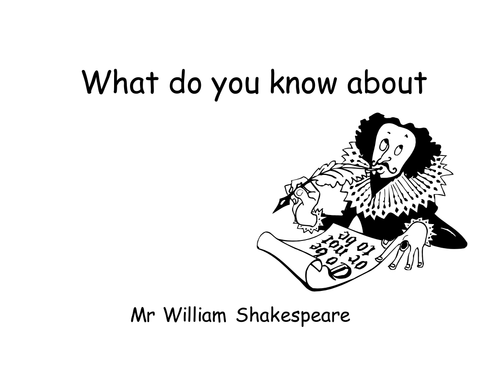 Shakespeare quiz