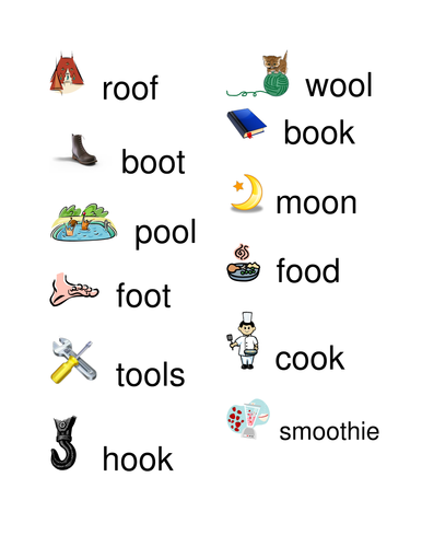 Printables Words With Long Oo Sound sorting oo words long versus short sounds phonics ks1 by gemvictoria teaching resources tes