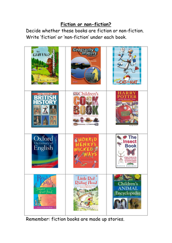Fiction or Non-Fiction? Handout