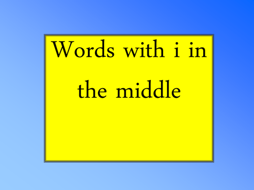 words with middle i