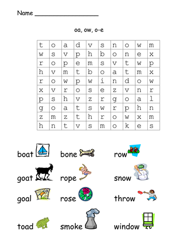 More Phonic Word Searches