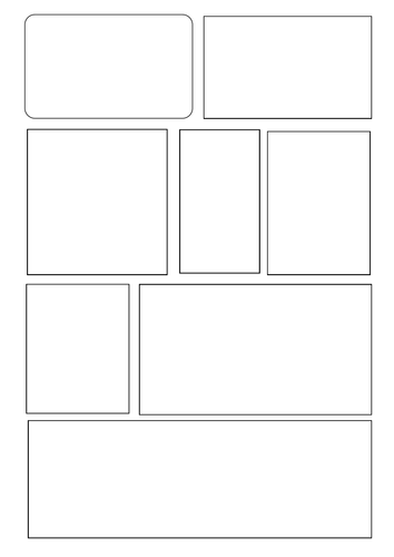 Comic strip frames