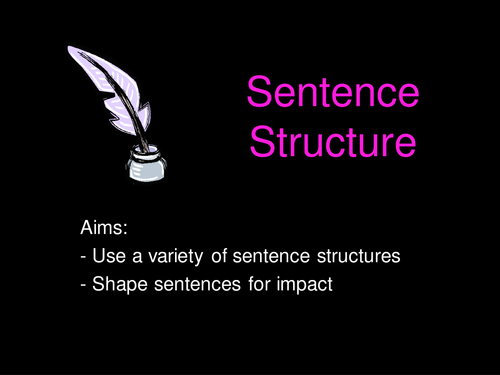 Gothic writing- sentence structure.