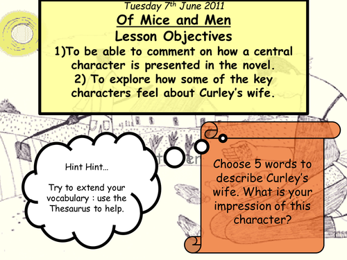 Of Mice and men Curly's Wife