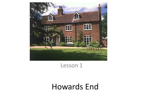 Howards End - Background and the First Chapter