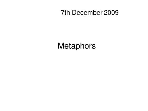 Personification PowerPoint to go with handouts