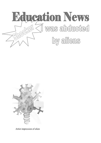 I was abducted by aliens!
