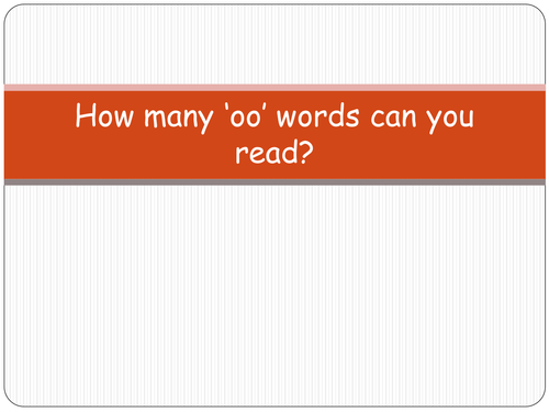 'oo' words PowerPoint