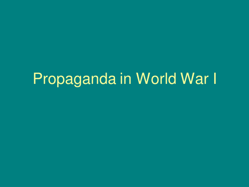 Propaganda in Private Peaceful