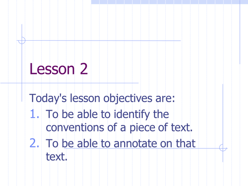 Writing To Explain / Reading Texts Lesson 