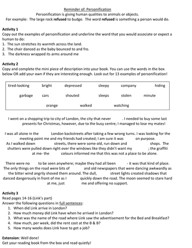 Personification handout