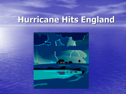 Hurricane Hits England poetry lesson